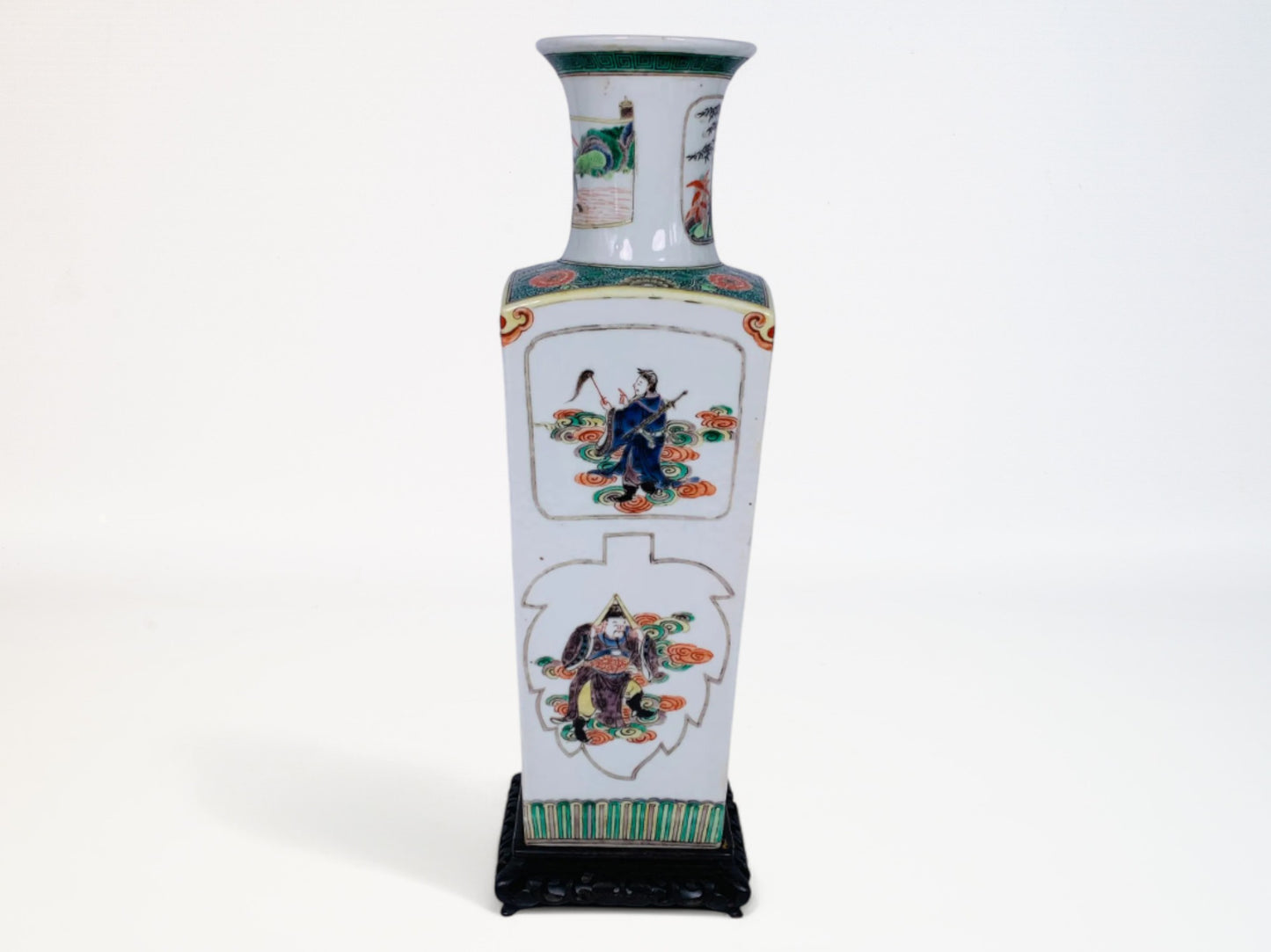 Chinese Decoration Square Porcelain Vase
