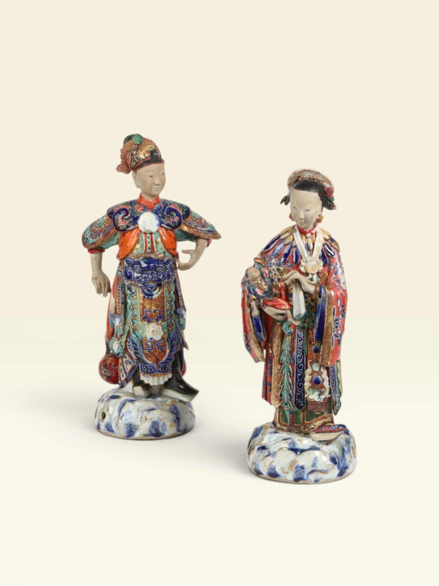 Pair of Chinese Porcelain Figures