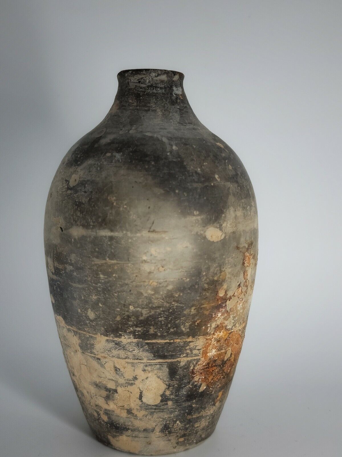 Authentic Antique Chinese Proto-Porcelain Pottery Jar,Han dynasty (206 BC-220AD)