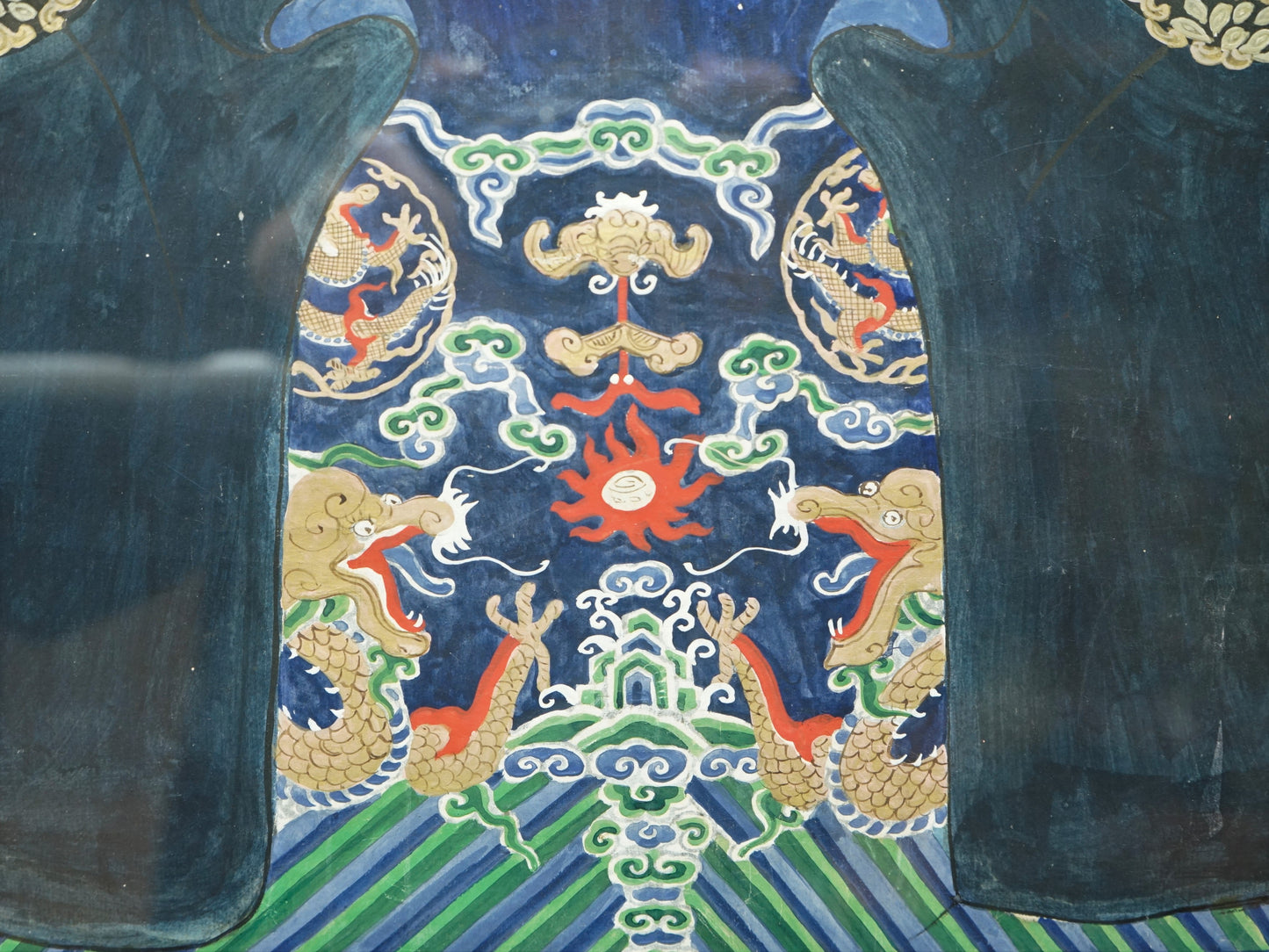 TWO CHINESE ANCESTOR PORTRAITS OF A CIVIL OFFICIAL AND AN OFFICAL'S WIFE
