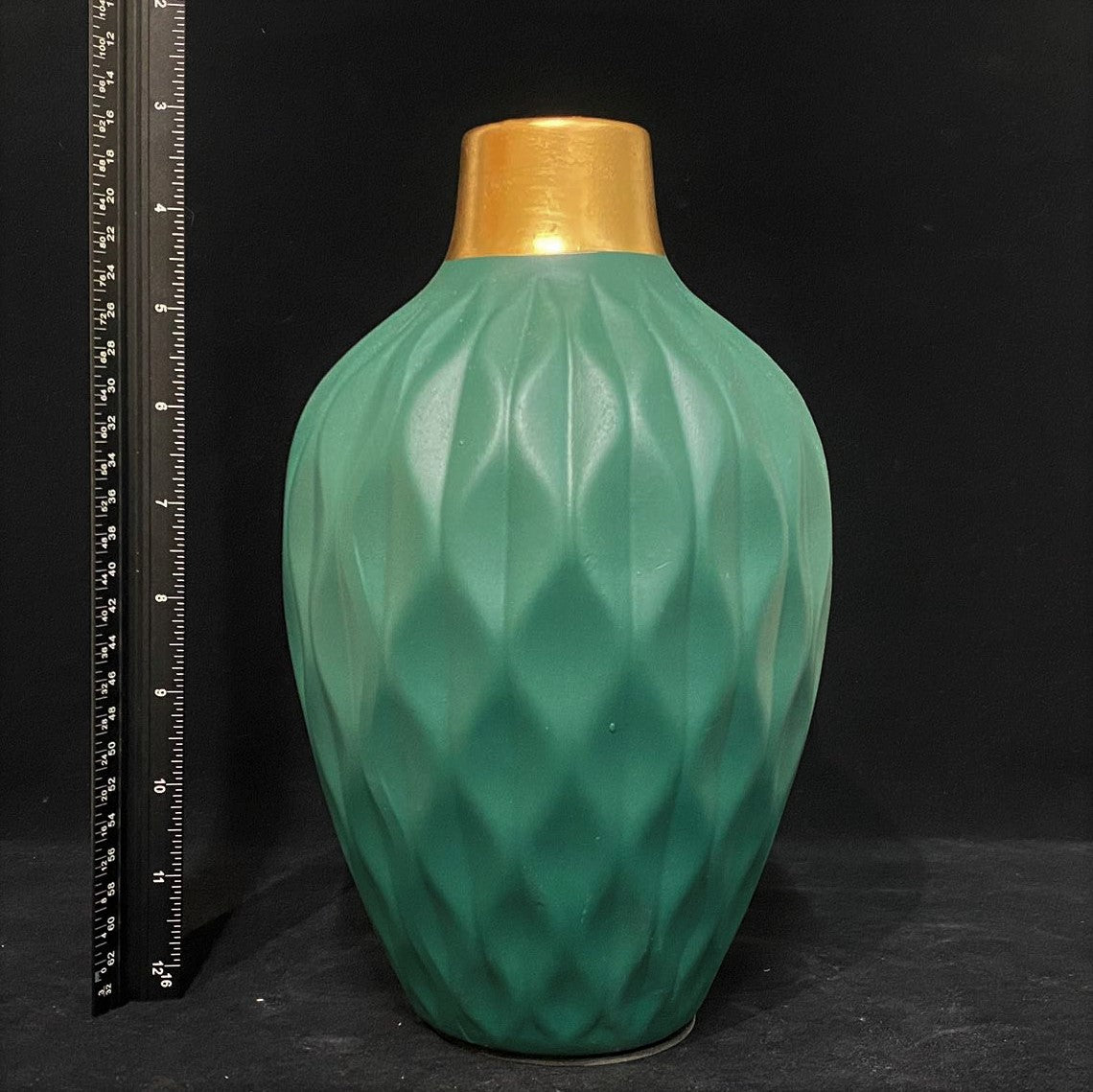 Ceramic green vase