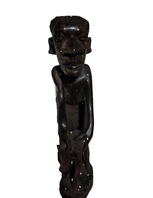 African Carved Wooden Figure Statue