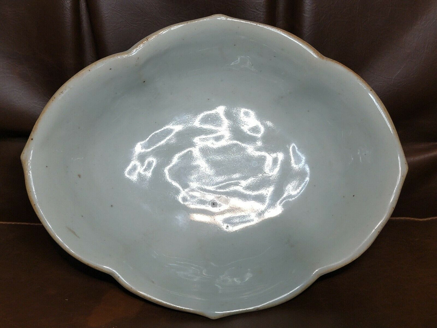 Antique 1900's Chinese Famille Rose Footed Porcelain Bowl Plate
