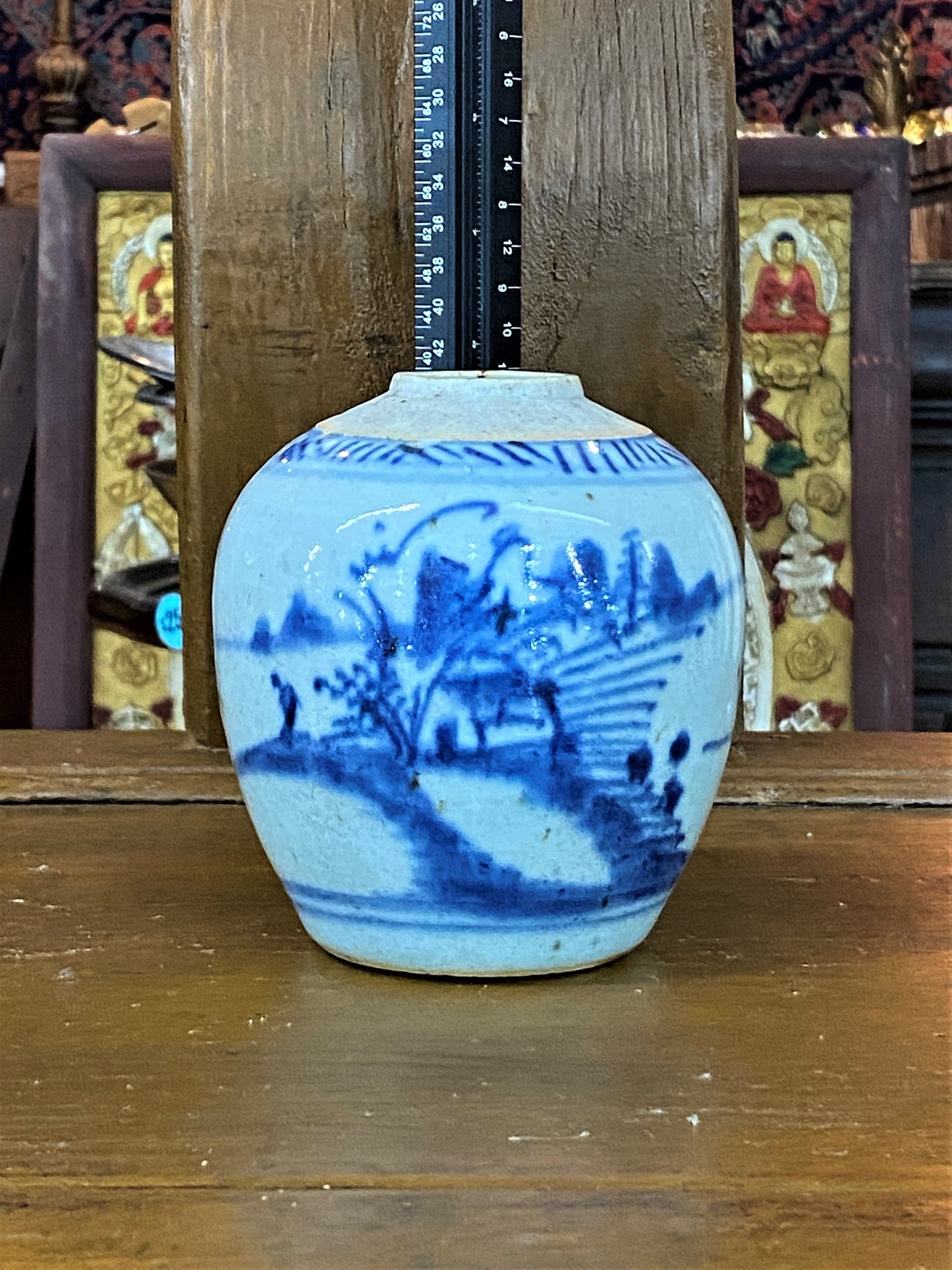 Chinese antique porcelain blue-and-white Jar